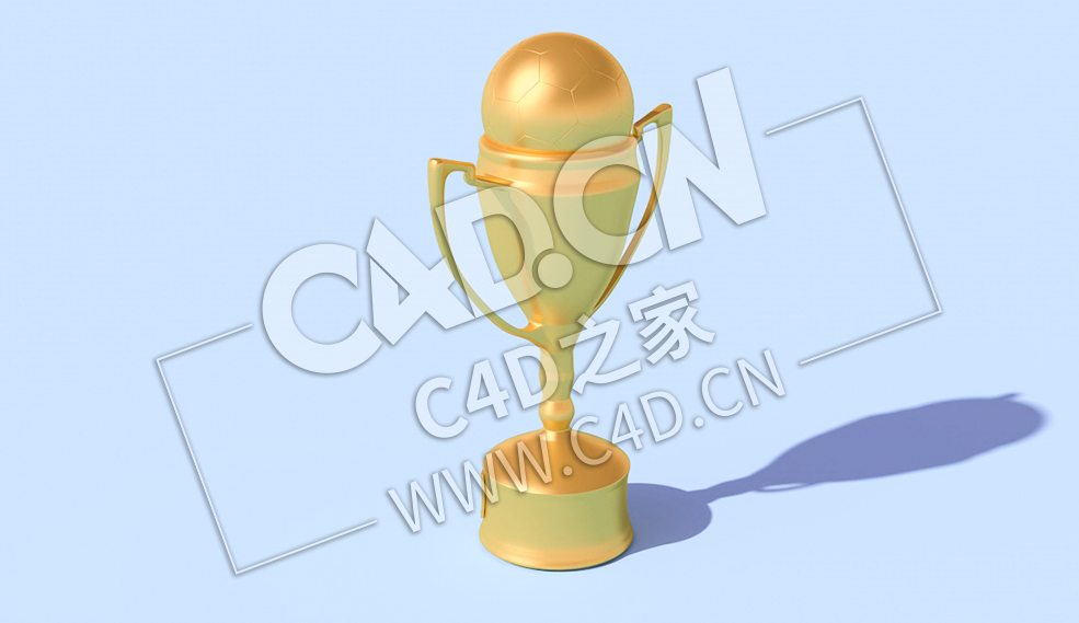 C4D足球奖杯体育用品模型 Soccer-Trophy - C4D之家 - 11.jpg