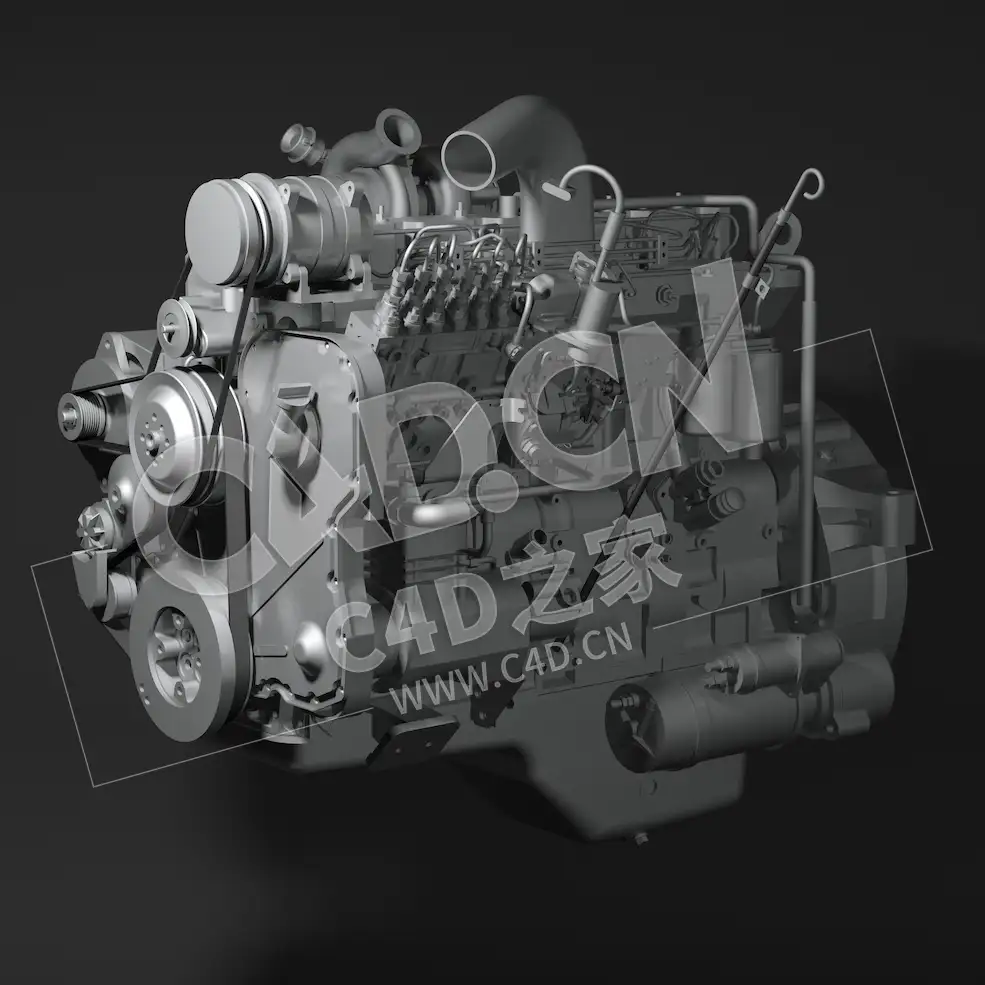 现代发动机引擎发动机汽车引擎模型 engine