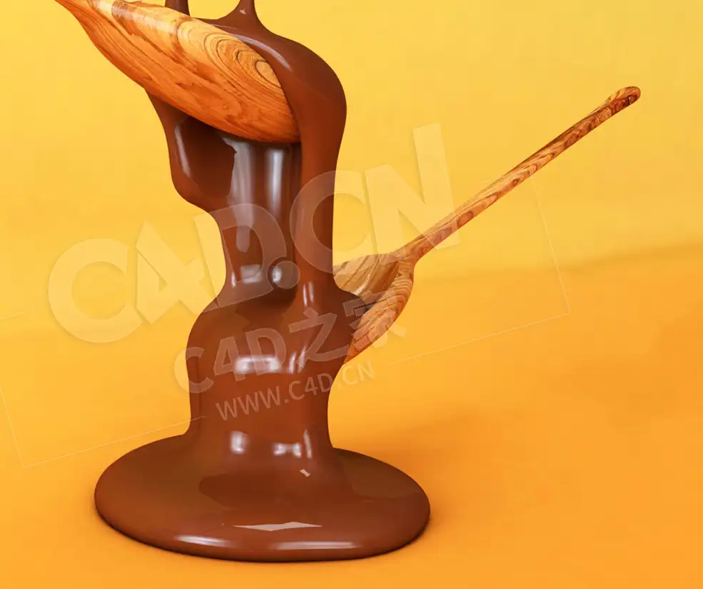 C4D REALFLOW融化巧克力流体教程 HOW TO MELT CHOCOLATE – CINEMA 4D REALFLOW