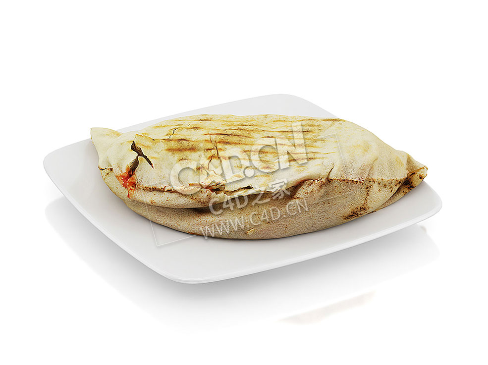 C4D牛肉玉米饼食物模型 Beef in tortilla - C4D之家 - 06.jpg