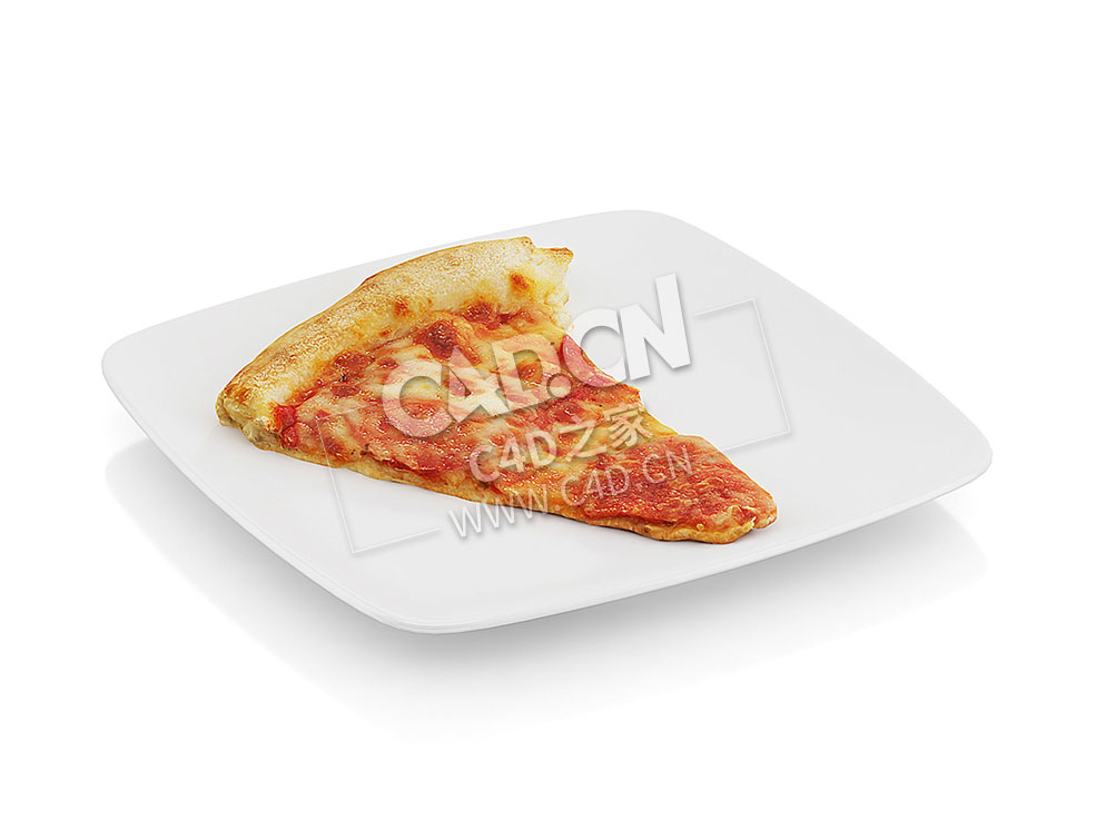 C4D披萨片块食物模型 Pizza slice
