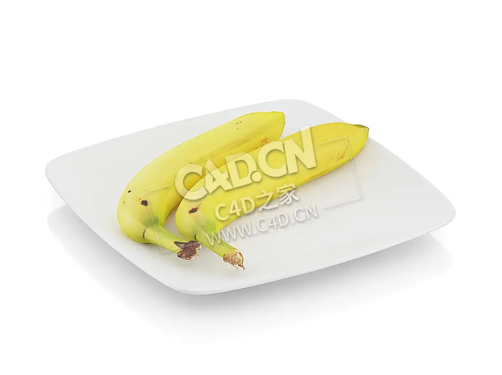 C4D两个香蕉水果模型 Two bananas - C4D之家 - 52.jpg