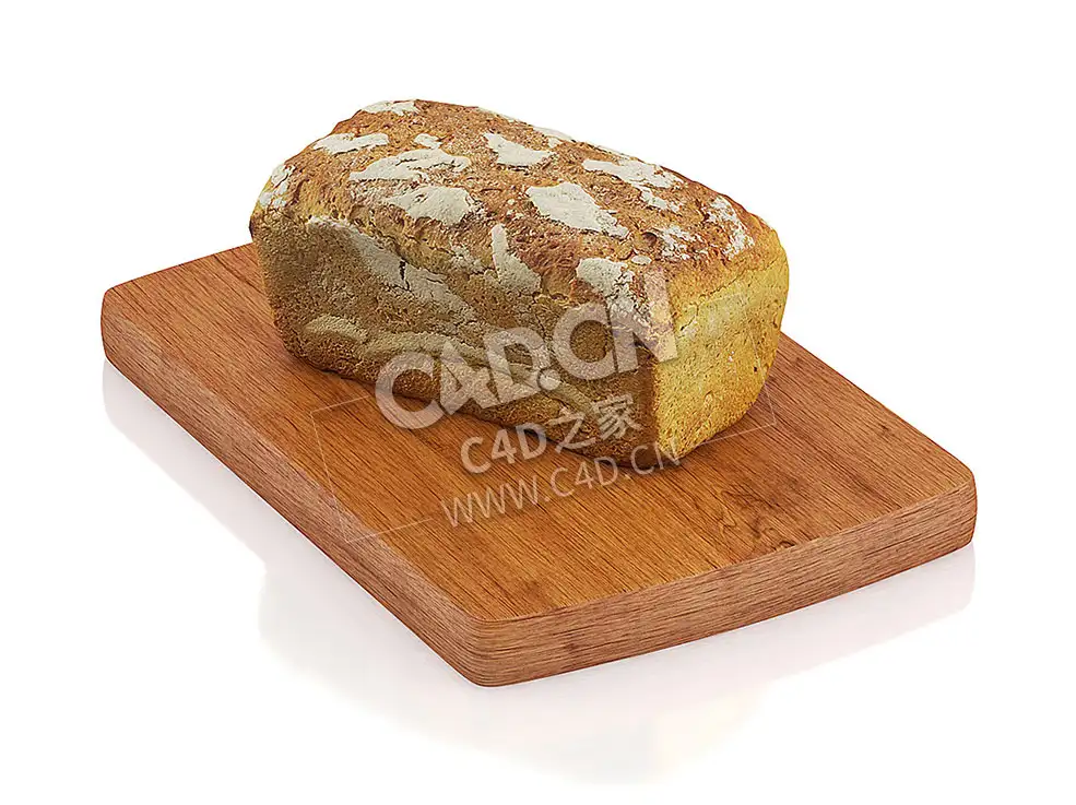 C4D全麦面包食物模型 Wholemeal bread - C4D之家 - 78.jpg