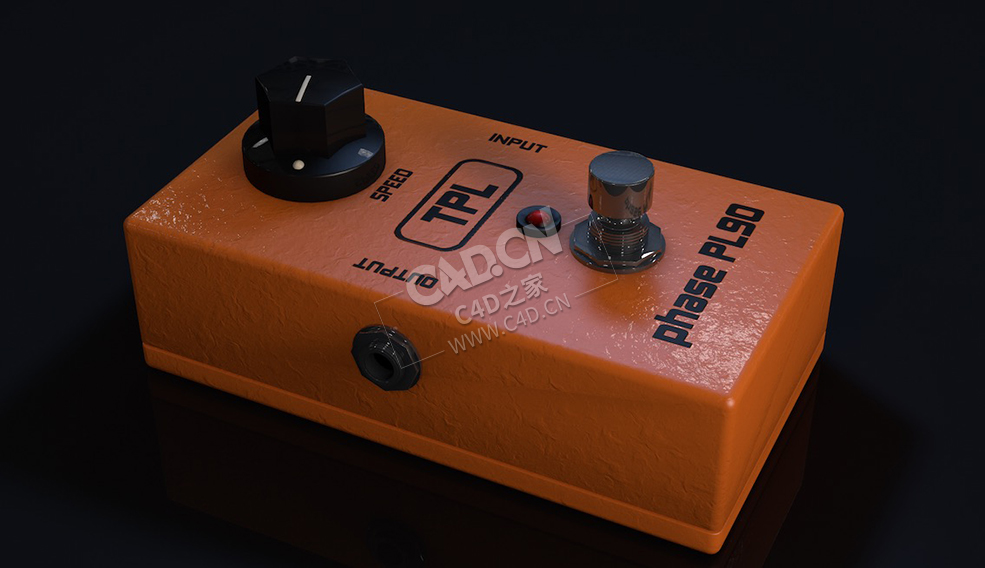 踏板式移相效果器相位踏板C4D模型下载 Phase-Pedal 3d model - C4D之家 - 13-Phase-Pedal.jpg