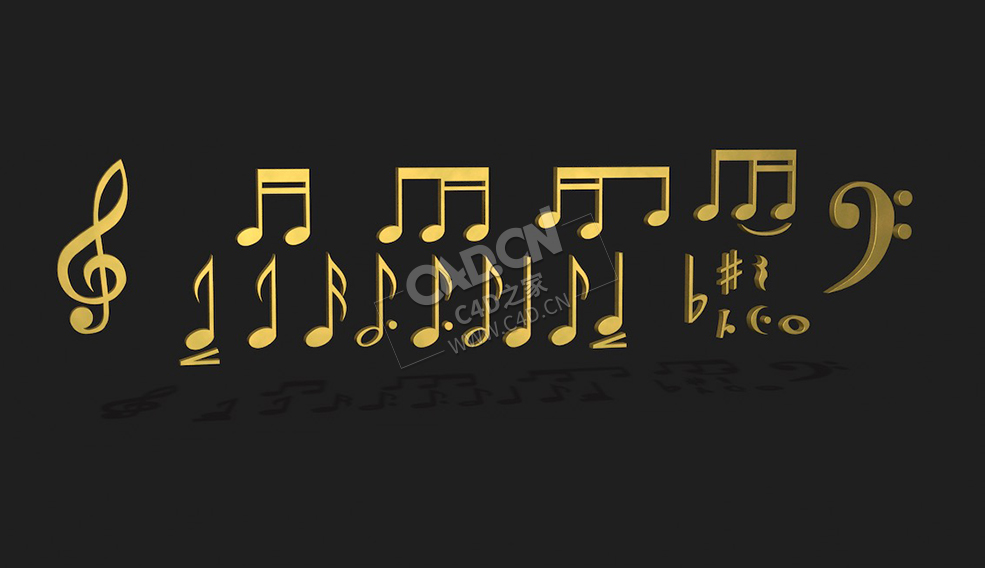 音符C4D模型下载 Musical-Notes 3d model - C4D之家 - 12-Musical-Notes.jpg