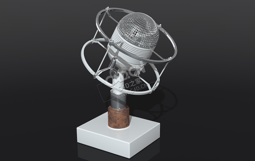话筒麦克风C4D模型下载 Microphone 3d model - C4D之家 - 10-Microphone.jpg