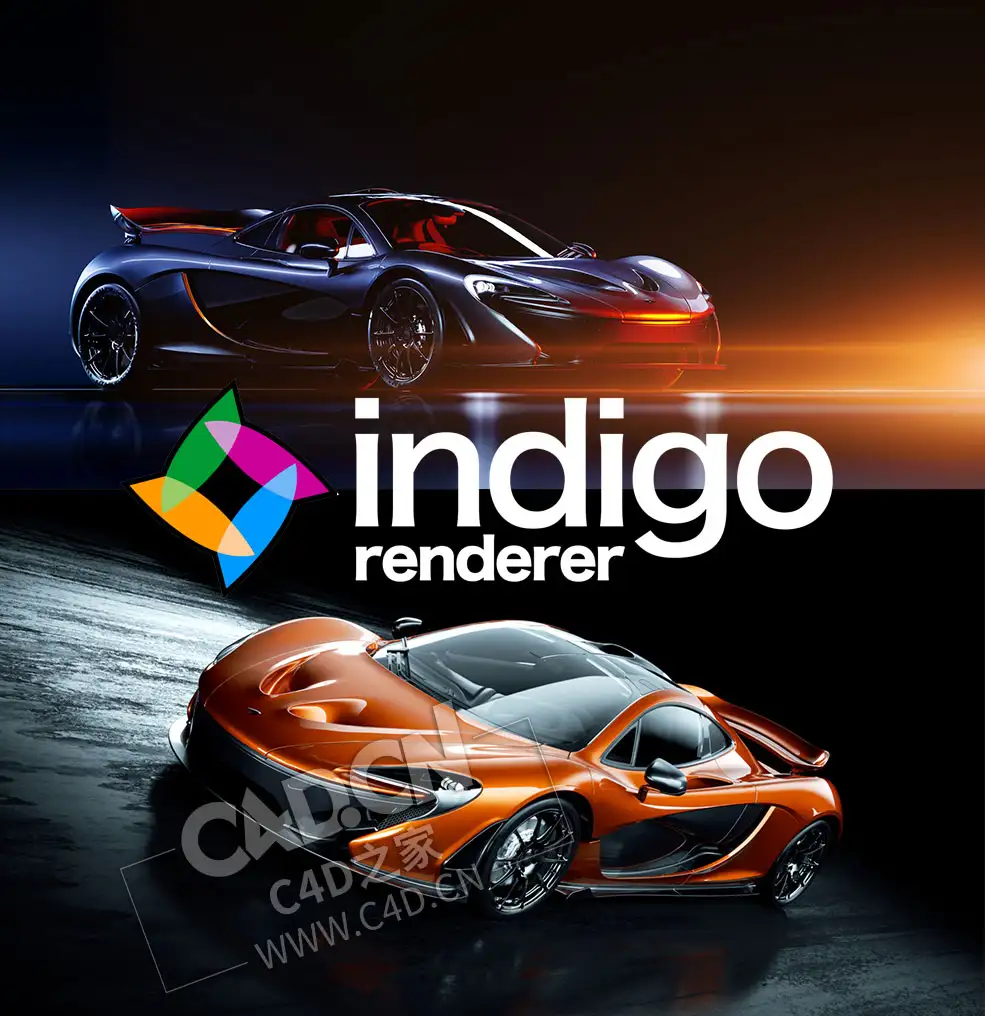 C4D真实光线跟踪渲染器及插件接口 IndigoRenderer v4.6.2 Win - C4D之家 - Mclaren_P1.jpg