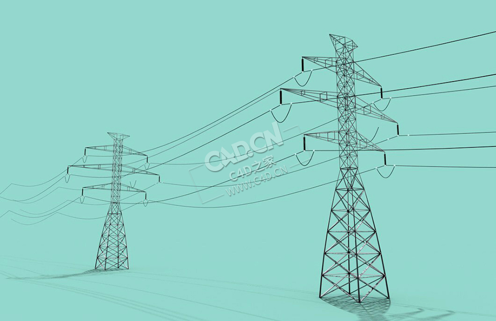 高压线铁塔电力线路C4D模型 Power-Lines - C4D之家 - 13Power-Lines.jpg