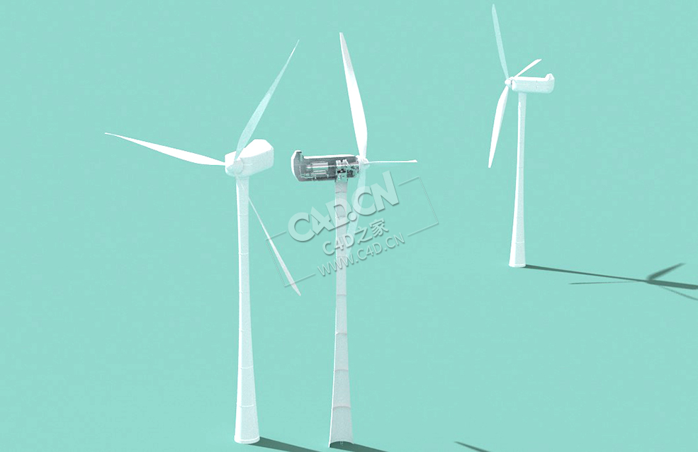 绿色能源风力发电C4D模型 Wind-Turbines - C4D之家 - 19Wind-Turbines.jpg