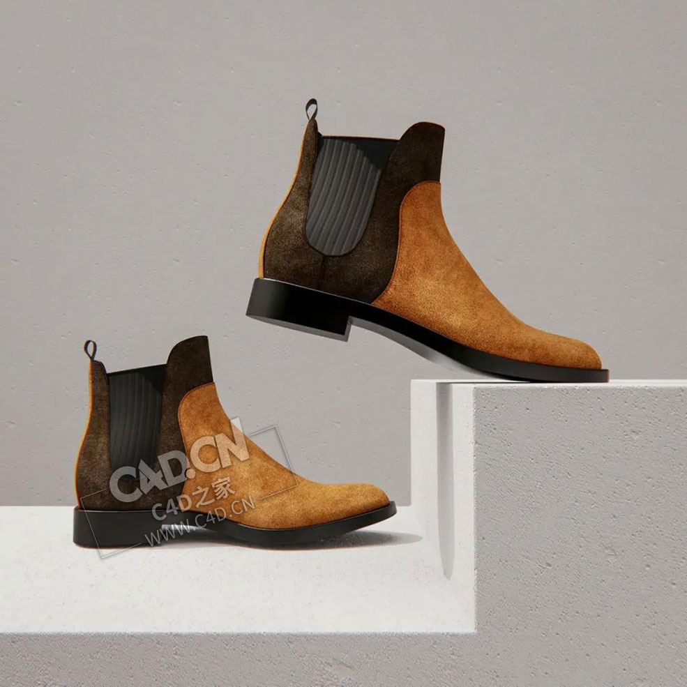 12幅复古皮革翻毛皮皮鞋皮制家具贴图素材 - C4D之家 - 111.jpg