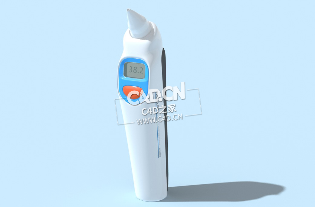 C4D耳温计医疗器械模型下载 Ear-Thermometer 3dmodel - C4D之家 - 4.jpg