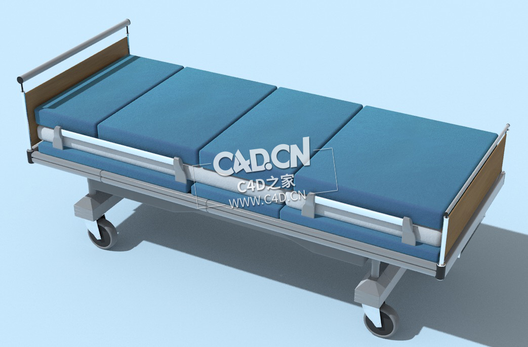 C4D医院病床护理床医疗器械模型下载 Hospital-Bed 3dmodel