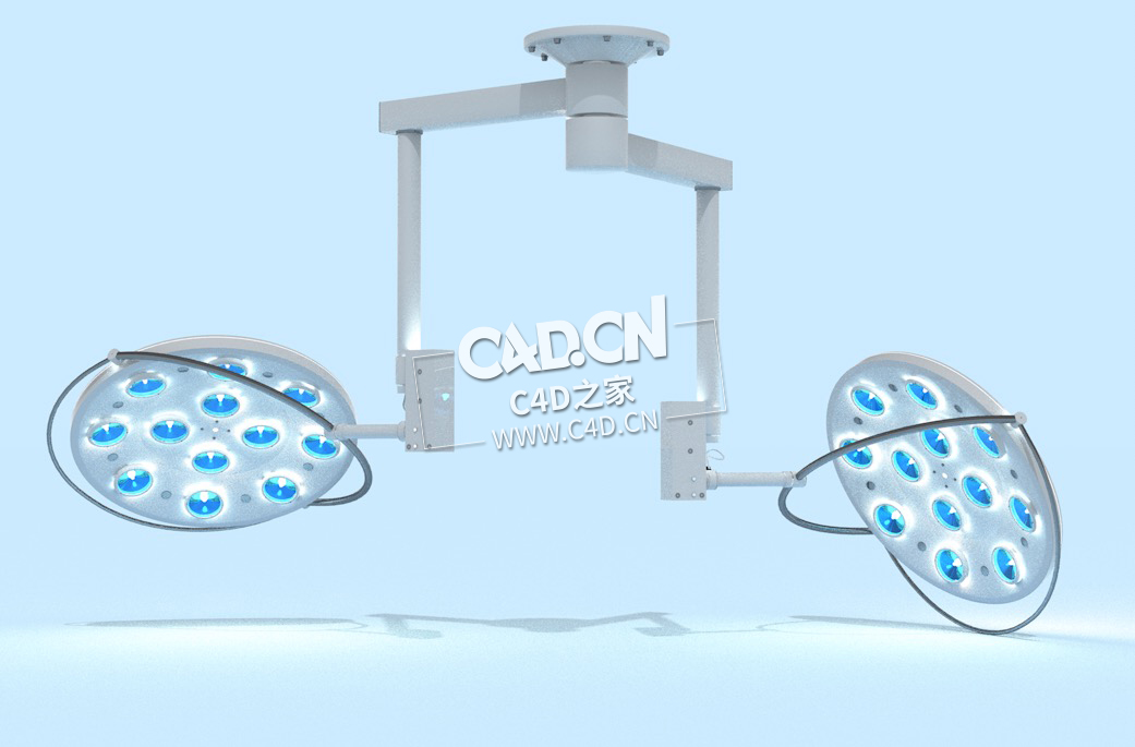 C4D医疗手术灯无影灯医疗器械模型下载 Operation-Light 3dmodel - C4D之家 - 12.jpg