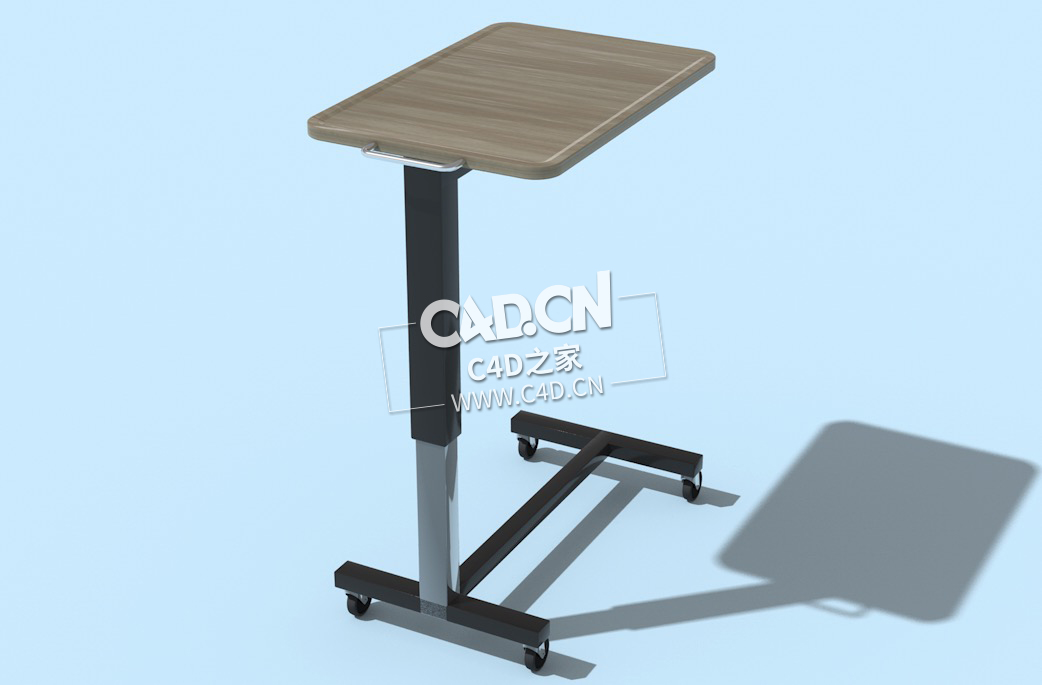 C4D医院折叠桌可移动配药桌餐桌医疗器械模型下载 Overbed-Table 3dmodel - C4D之家 - 13.jpg