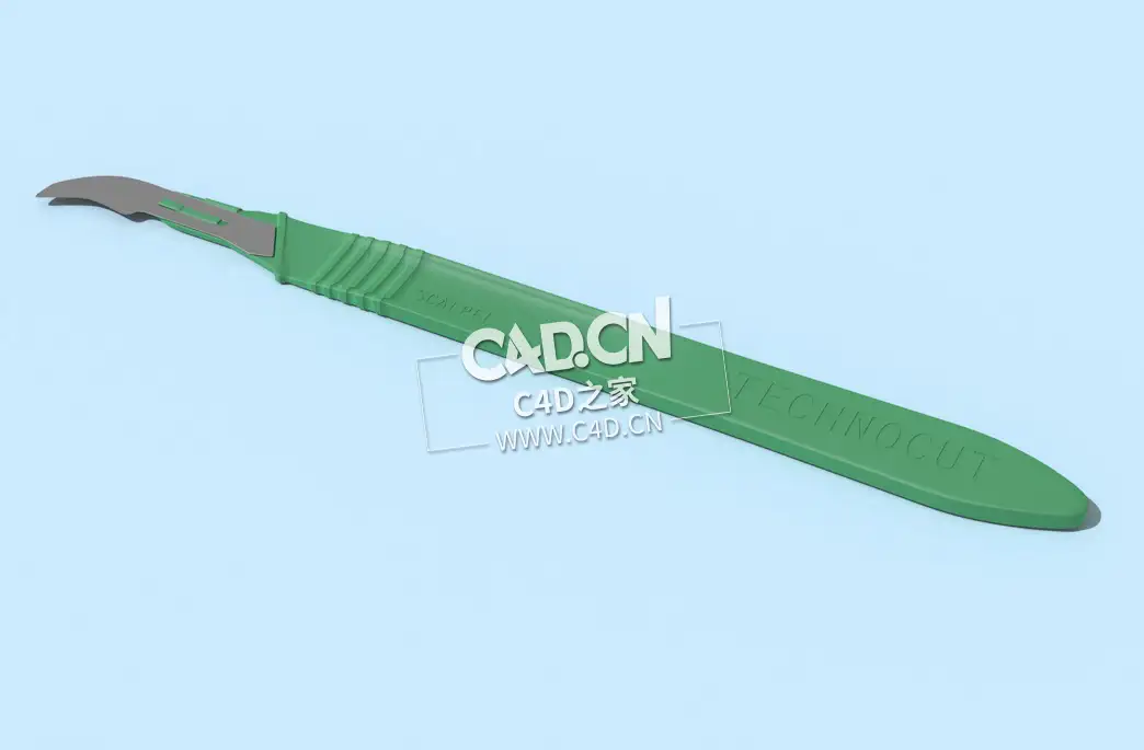 C4D医院手术刀解剖刀医疗器械模型下载 Scalpel 3dmodel - C4D之家 - 16.jpg