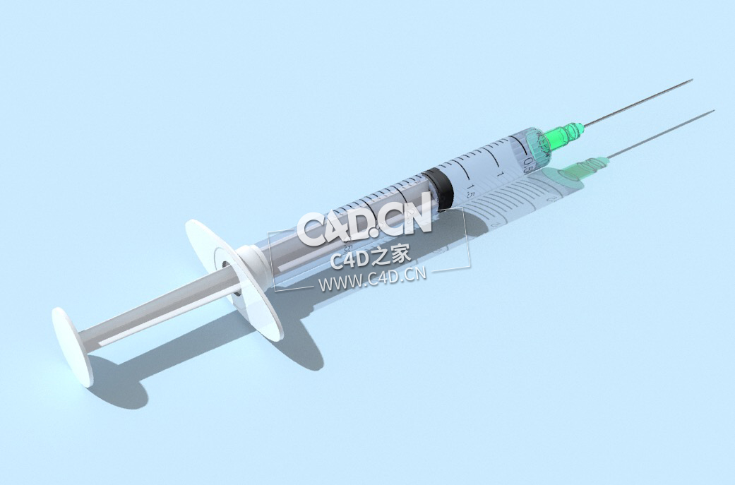 C4D医院打针扎针注射器医疗器械模型下载 Syringe 3dmodel