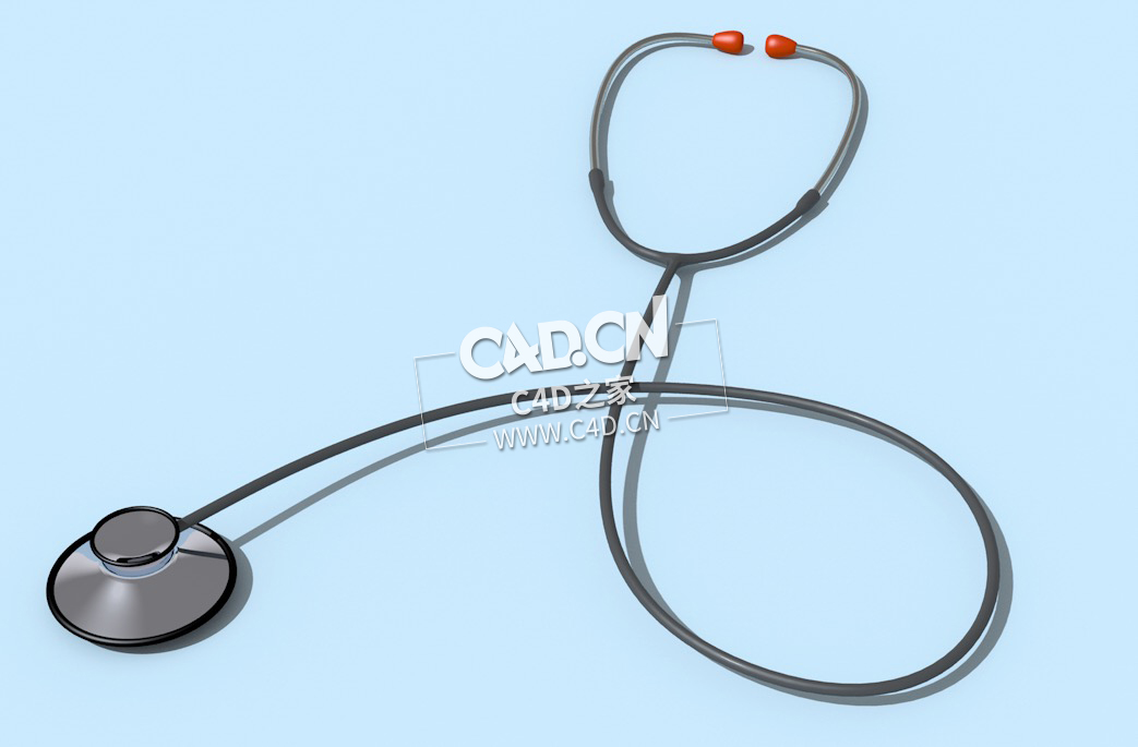 C4D医生听诊器医疗器械模型下载 Stethoscope 3dmodel - C4D之家 - 17.jpg