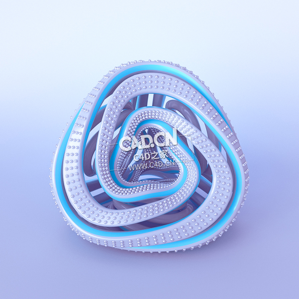 C4D创意棱锥体金字塔艺术造型工程abstract pyramid