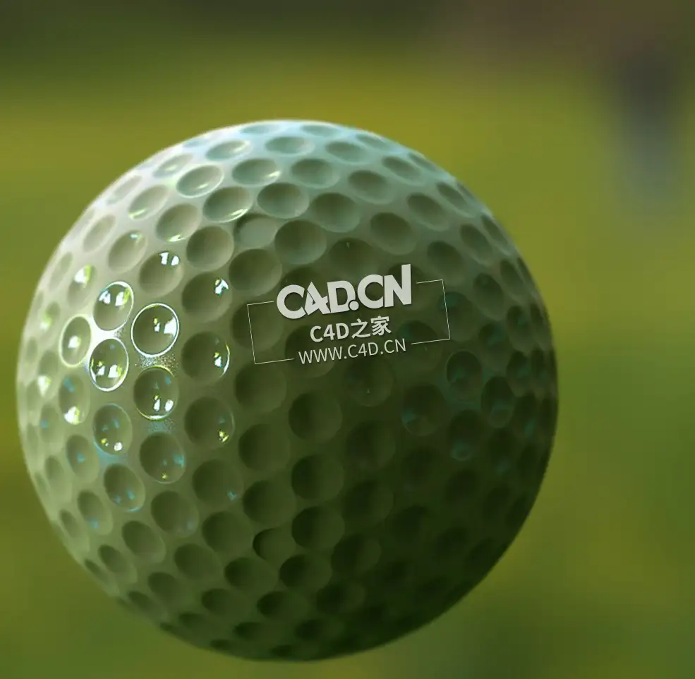 高乐夫球C4D模型golfball