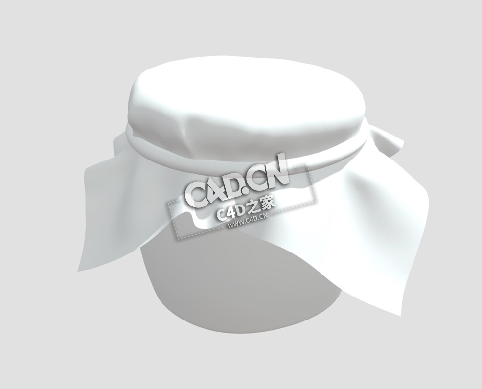 密封的罐子C4D模型下载 Cartoon Jar