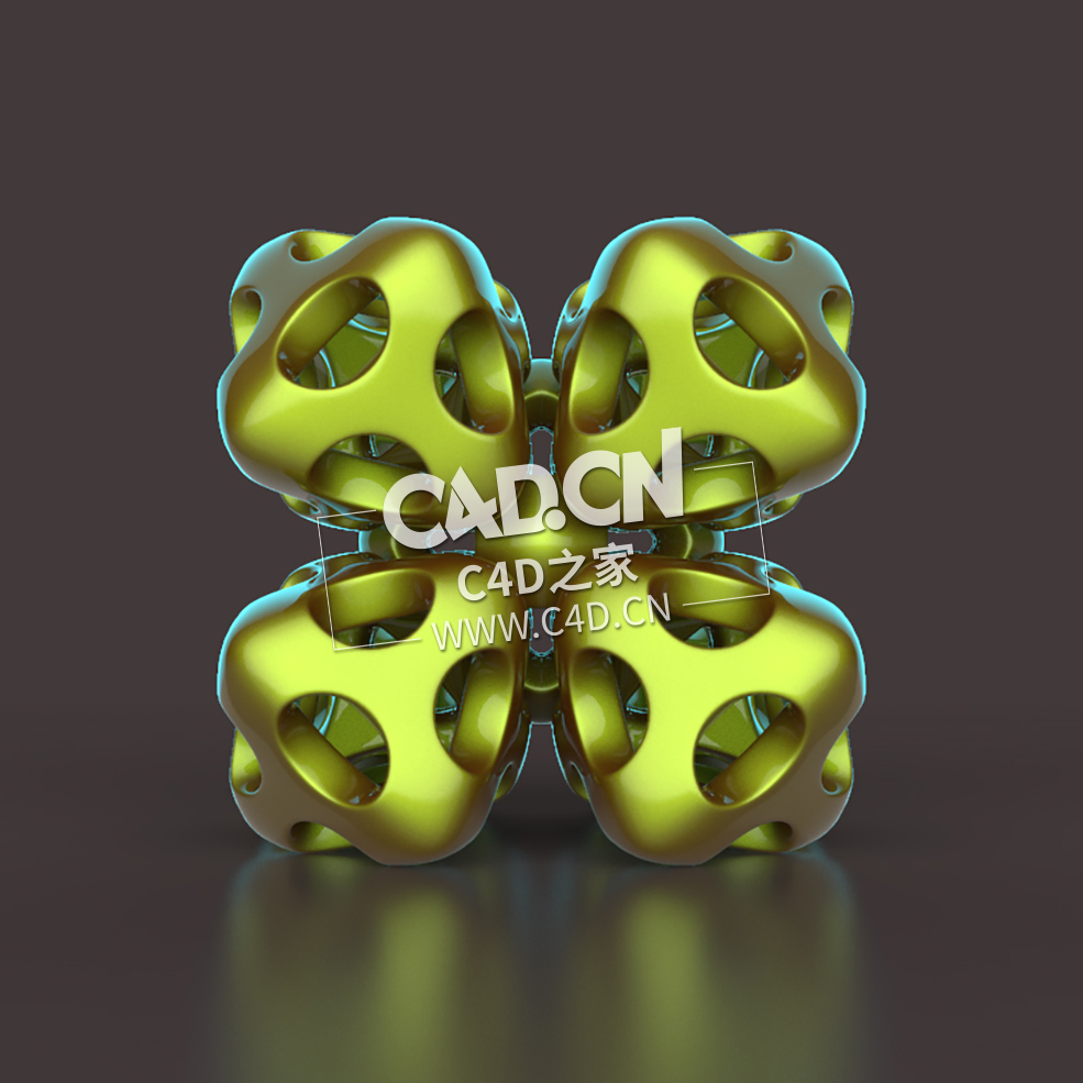 C4D抽象艺术造型元素模型object