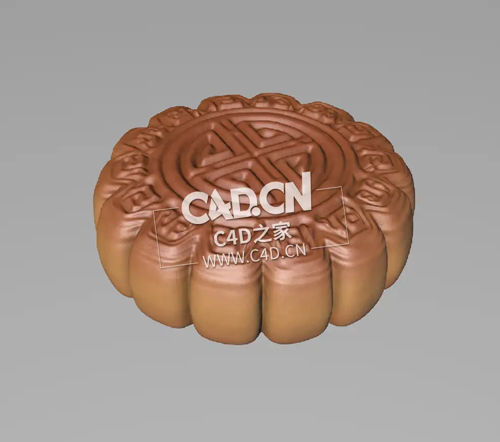 月饼C4D模型moon_cake