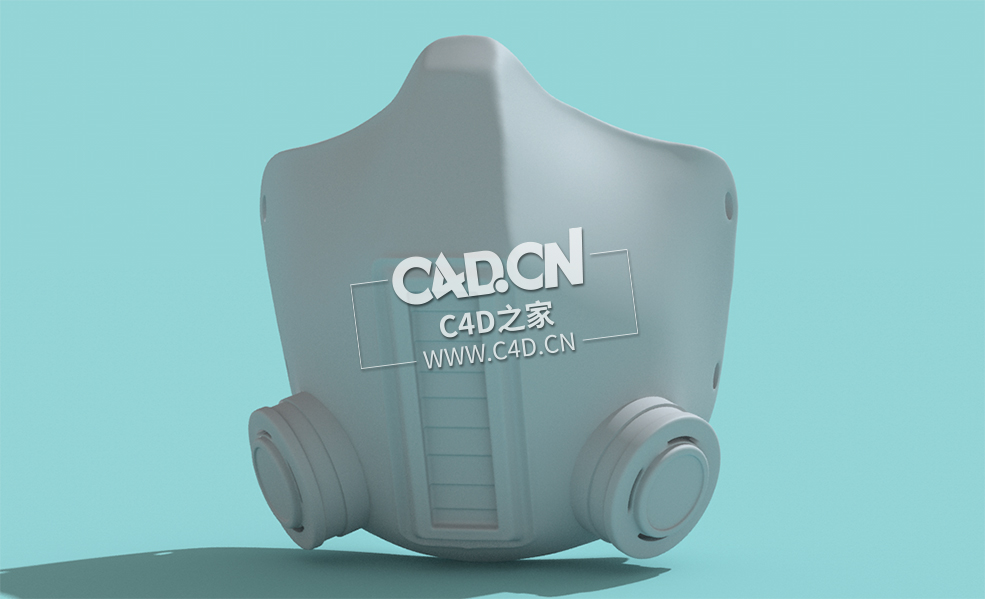 口罩卫生防护防毒面罩C4D模型Mask_C4D