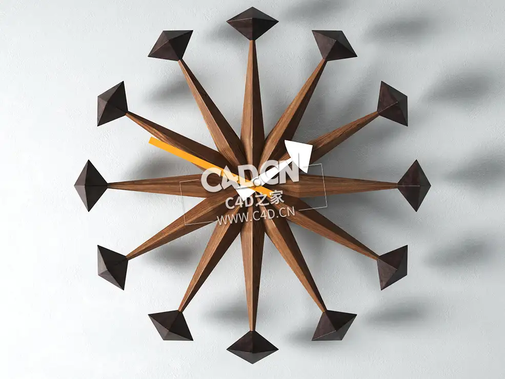 圆形蒲公英创意时钟C4D模型Vitra_Polygon_Clock_Nelson_c4d - C4D之家 - 51.jpg