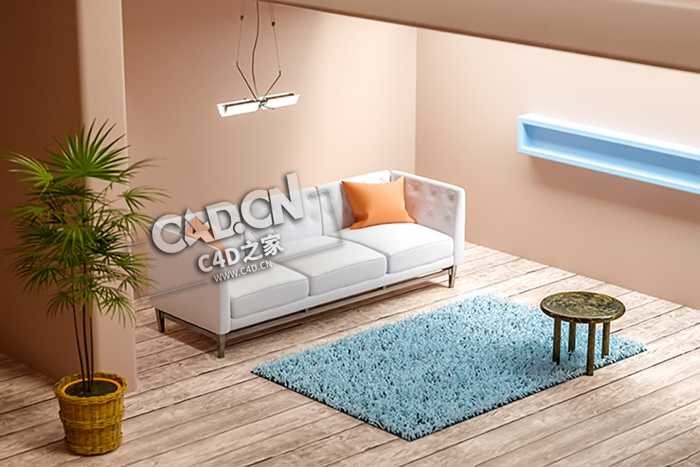 现代客厅沙发空间C4D工程模型下载 E-commerce Poster project - C4D之家 - 044.jpg