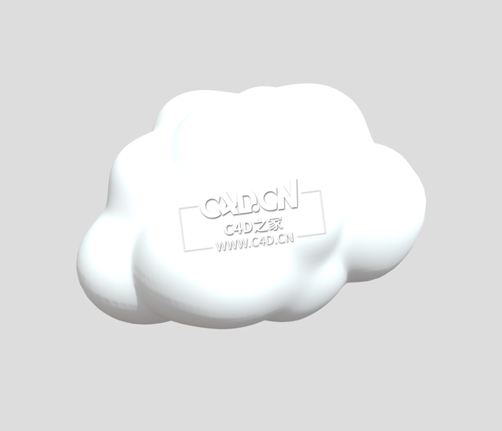 卡通云朵C4D模型 Cloudsculpt2