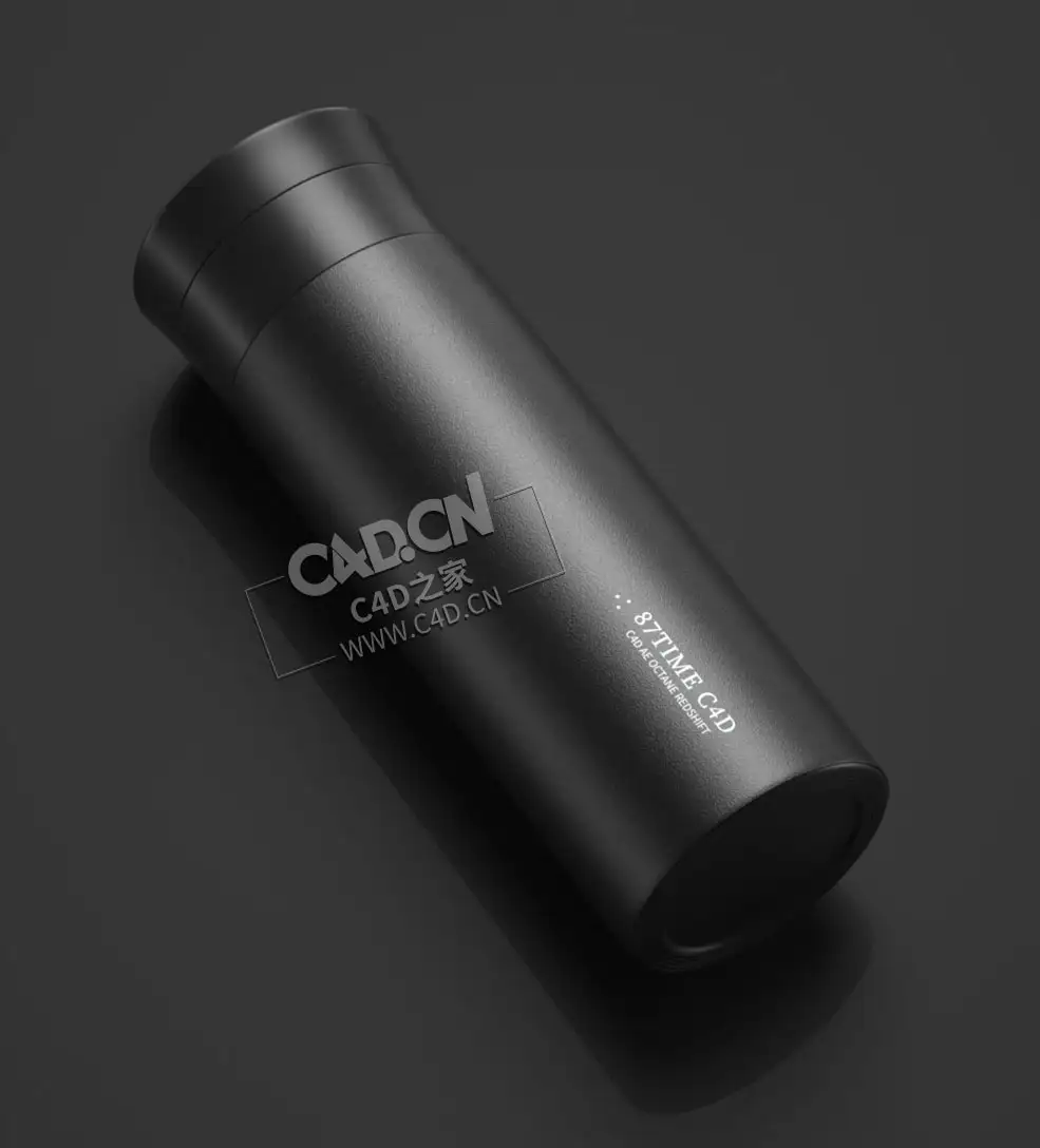 C4D保温杯水杯建模中文案例视频教程 -87time原创教程