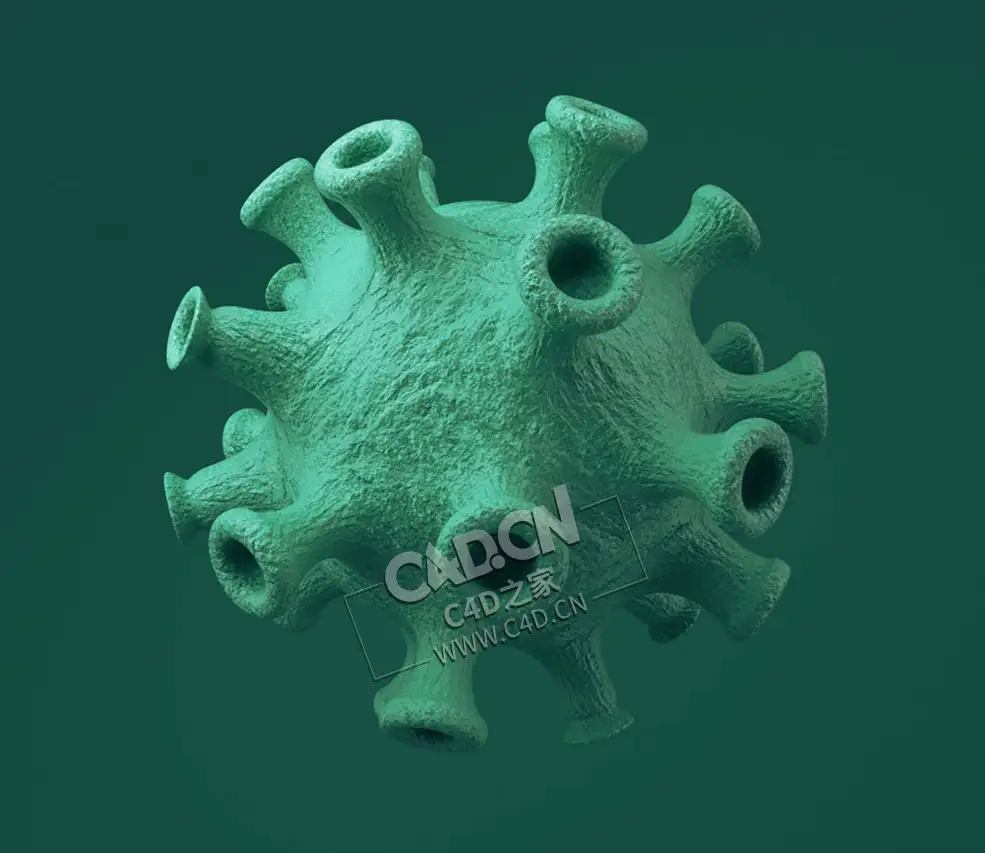 新冠病毒变异病毒coronavirus - C4D之家 - 2-1600×1060px.jpg