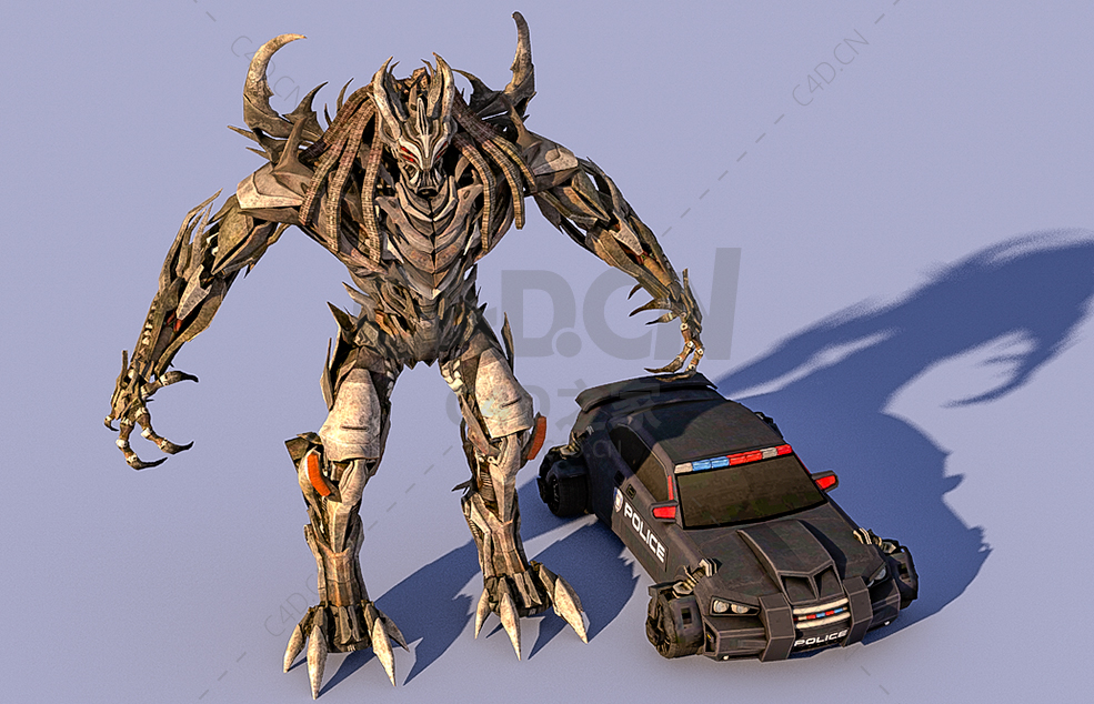 执法者变形金刚汽车人 Enforcer - C4D之家 - 03.jpg
