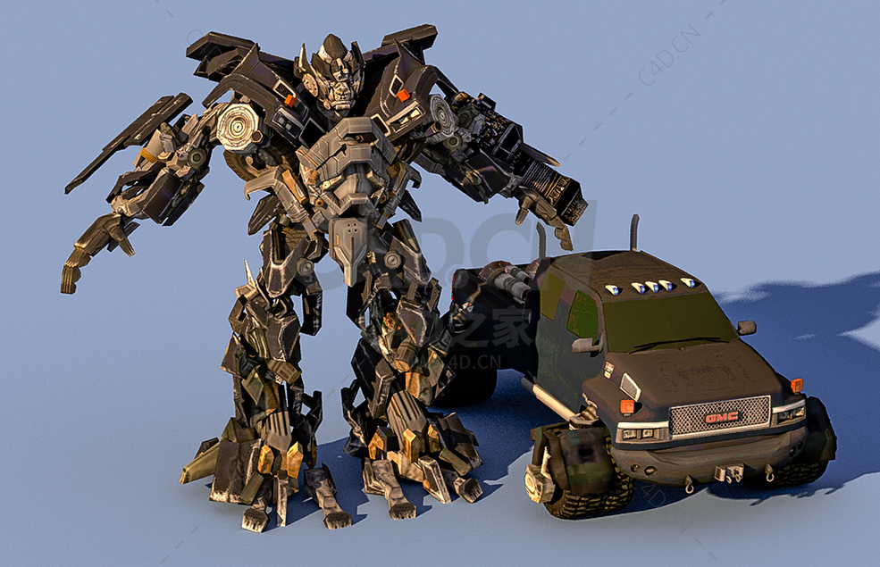 铁皮变形金刚汽车人 Ironhide - C4D之家 - 04.jpg
