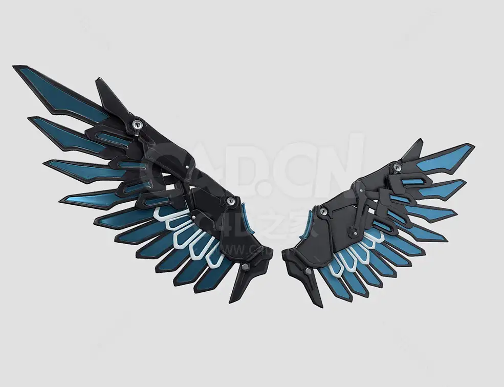 机械翼翅膀模型 Mechanical wings - C4D之家 - 33.jpg