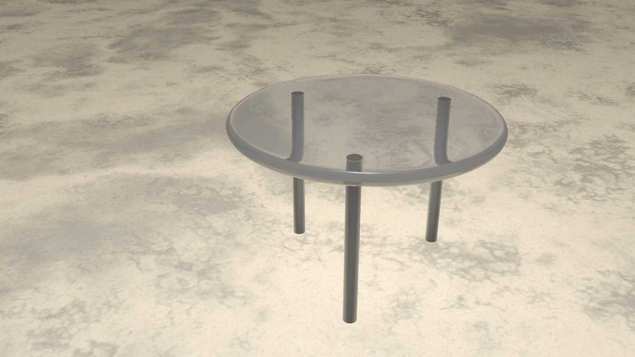 玻璃桌面，3腿 - C4D之家 - zhuozi.jpg