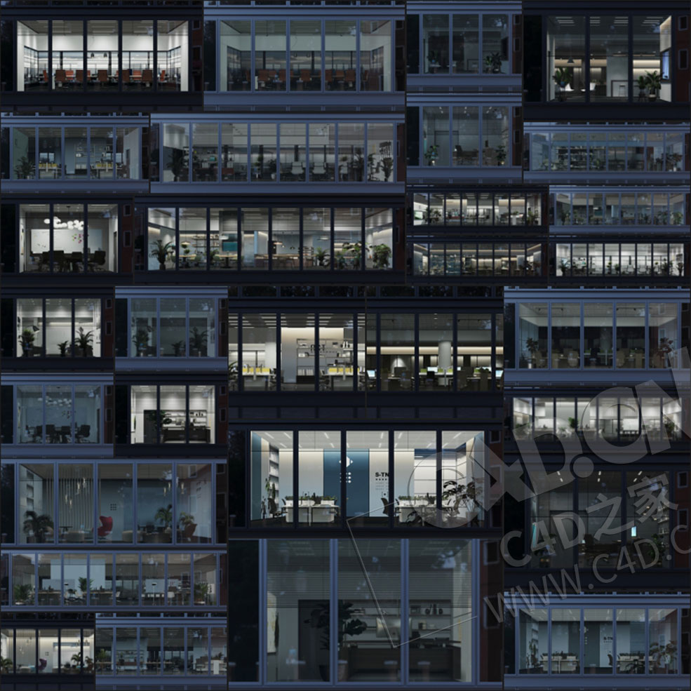 商业大楼店铺门面办公空间住宅空间wParallax Bundle Pack - C4D之家 - 1.jpg