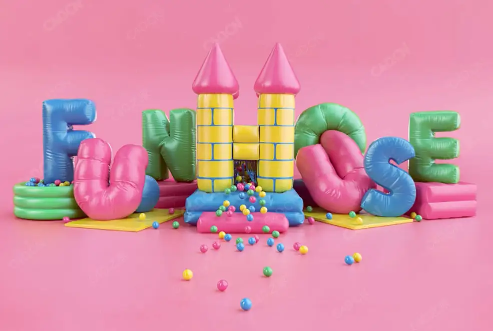 C4D电商海报插画风格三维场景教程 3D Typography Playing with Color and Volume