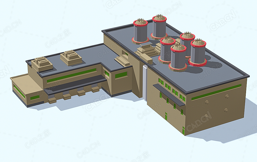 低面多边形工厂 Factory - C4D之家 - 34.jpg