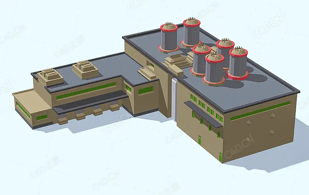 低面多边形工厂 Factory - C4D之家 - 34.jpg