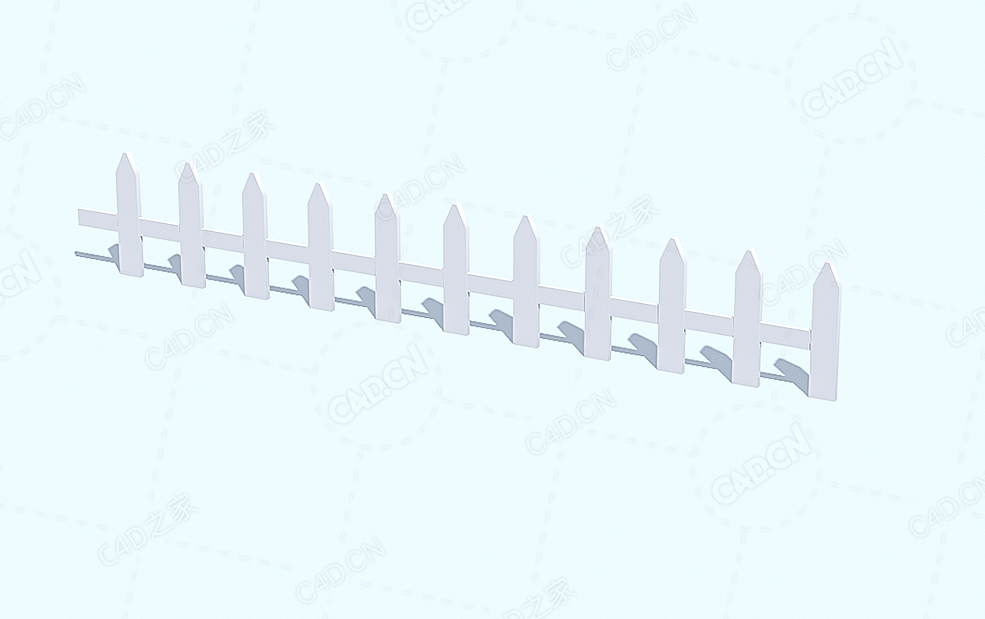 低面多边形栅栏 Fence - C4D之家 - 36.jpg