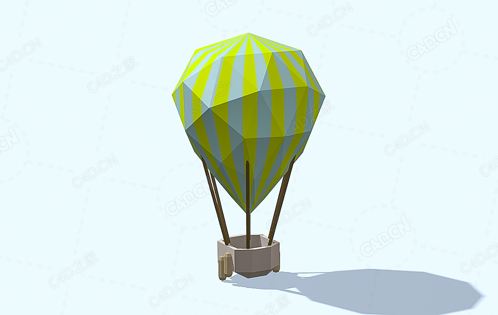 低面多边形热气球 Hot Air Balloon - C4D之家 - 46.jpg