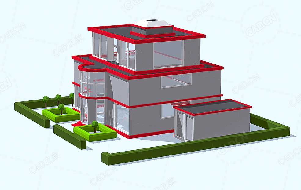 低面多边形别墅 Home - Luxury - C4D之家 - 42.jpg