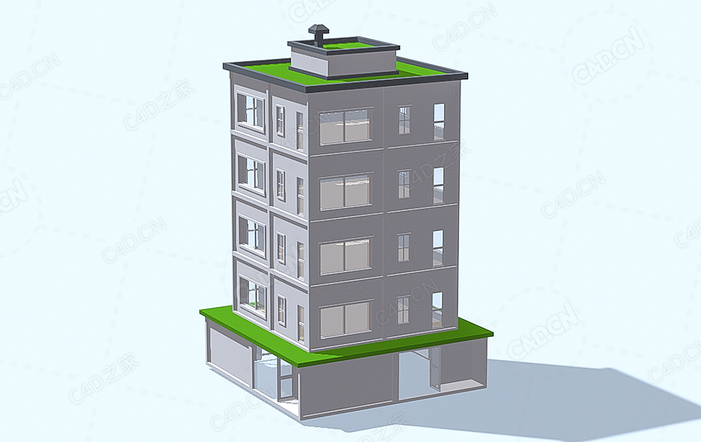 低面多边形高层建筑 High Rise 2 - C4D之家 - 40.jpg