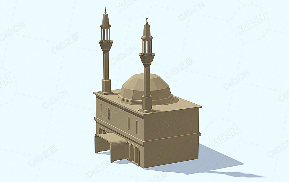 低面多边形清真寺 Mosque - C4D之家 - 53.jpg