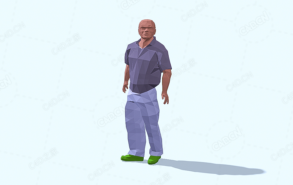 低面多边形男人 Man 2 - C4D之家 - 52.jpg
