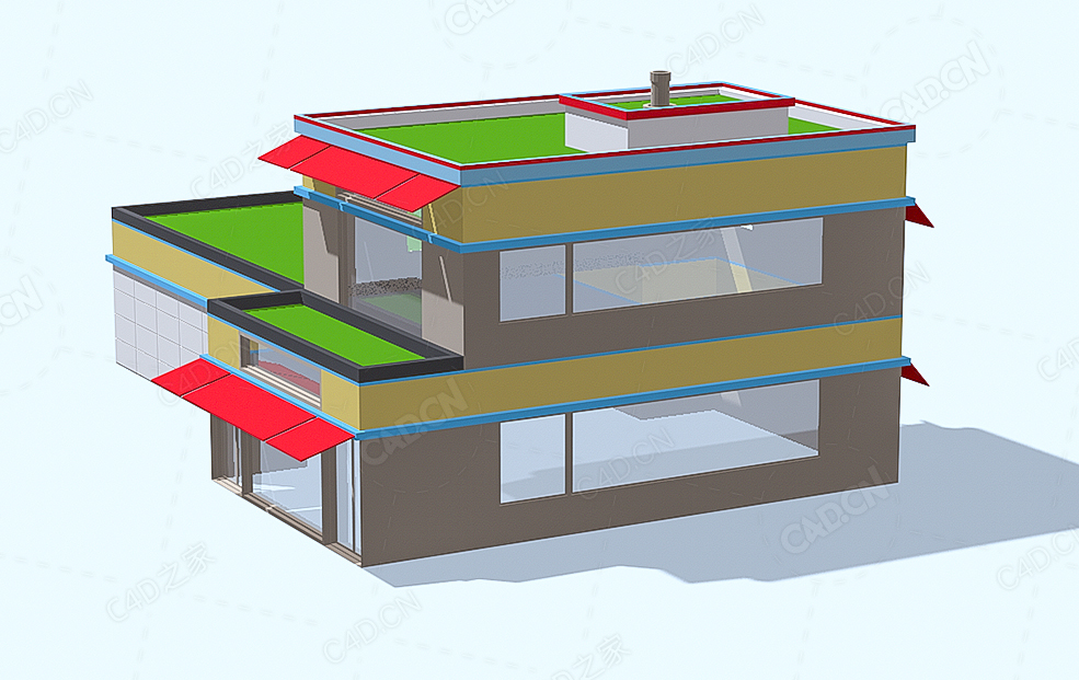 低面多边形办公楼 Office - C4D之家 - 54.jpg