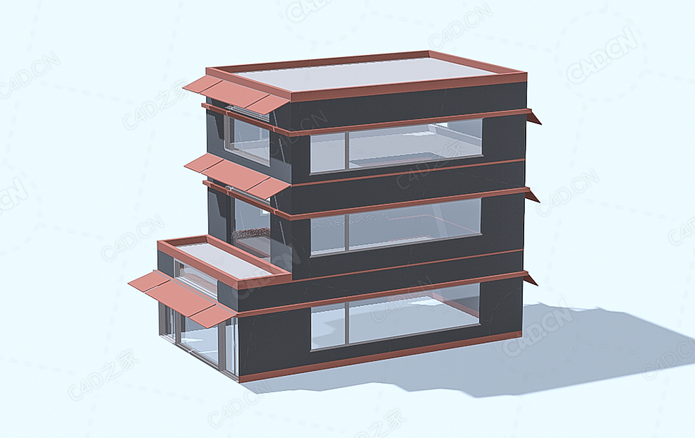 低面多边形办公楼一 Office 1 - C4D之家 - 55.jpg