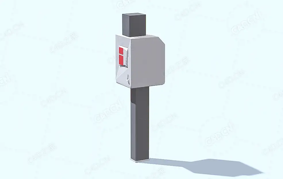 低面多边形停车收费表 Parking Meter - C4D之家 - 56.jpg