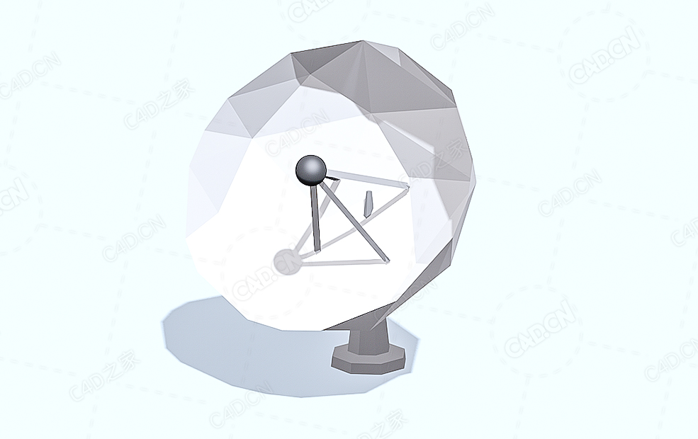 低面多边形卫星接收器 Sattelite Reciever - C4D之家 - 63.jpg